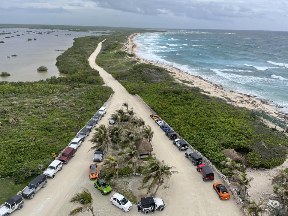 A 2021 excursion in Cozumel, Mexico, from the Celebrity Edge included a Jeep tour of Punta Sur State Park. (Andrea Sachs/The Washington Post)