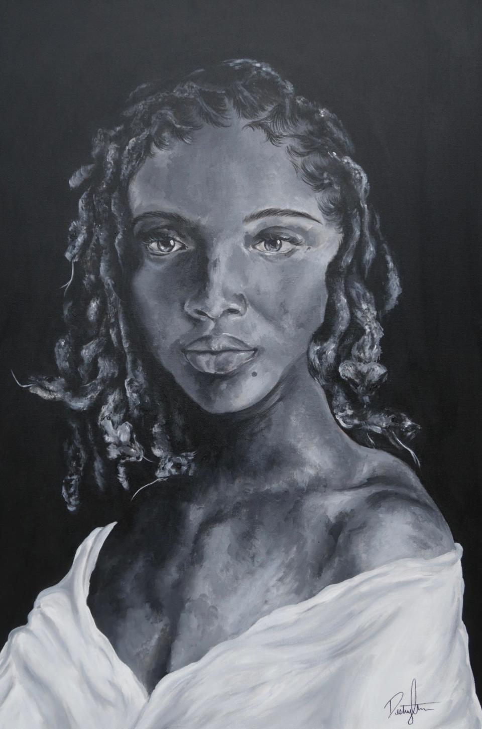 The 2023 Visions in Black exhibition will be presented on Feb. 2-25. Destiny Luv’s “Soft Stones” will be shown at the Manatee Performing Arts Center.
