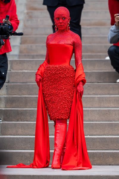 Doja Cat in Schiaparelli at Couture Week 2023