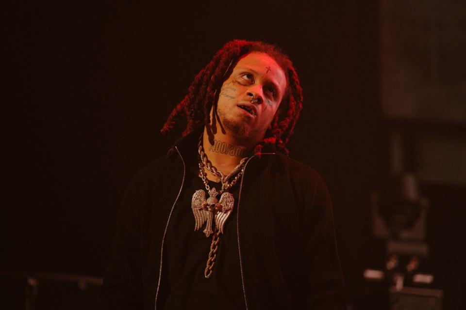 Trippie Redd performs at Summerfest's American Family Insurance Amphitheater on Saturday, July 1, 2023.