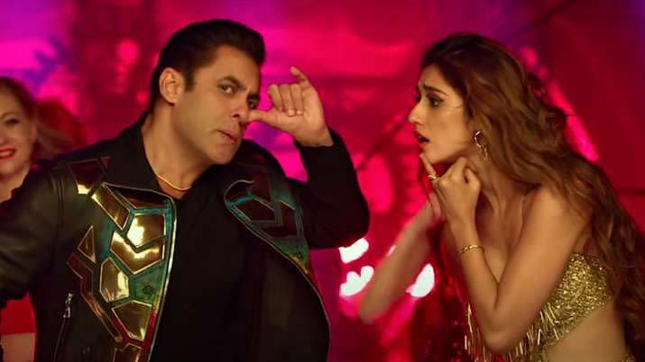 Salman Khan and Disha Patani in <i>Radhe</i>.