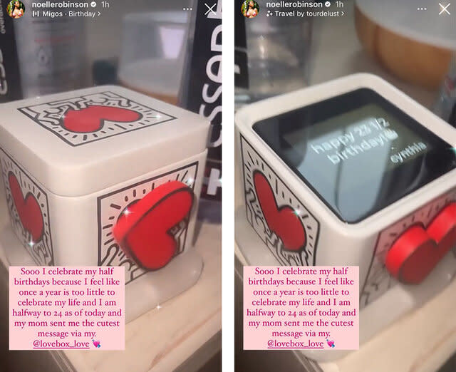 Cynthia Bailey's gift for Noelle Robinson.