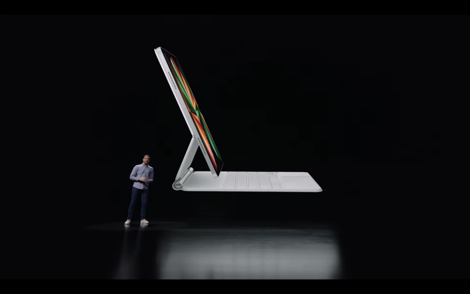 Apple's new iPad Pros get the company's high-end M1 chip and a new XDR display. (Image: Apple)