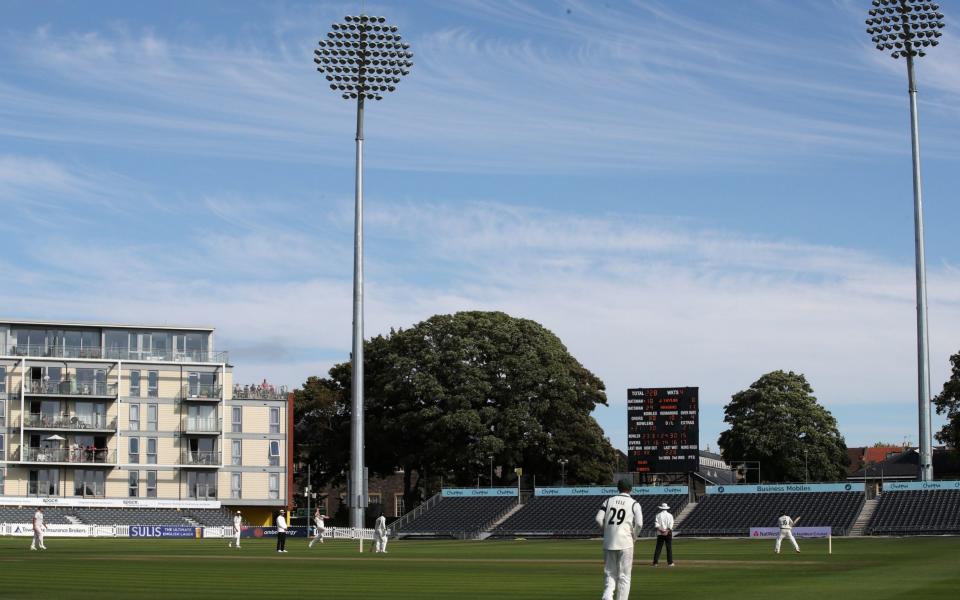 Match action between Gloucestershire and Worcestershire during day one of the Bob Willis Trophy match at Bristol County Ground - Four days travelling around the counties has shown that the Bob Willis Trophy is a great format - PA