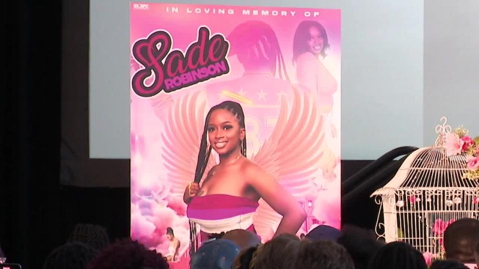<div>Public memorial for Sade Robinson held at the Baird Center on what would have been her 20th birthday Friday, May 10</div>