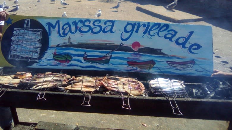 Fish on Marssa Grillade grill