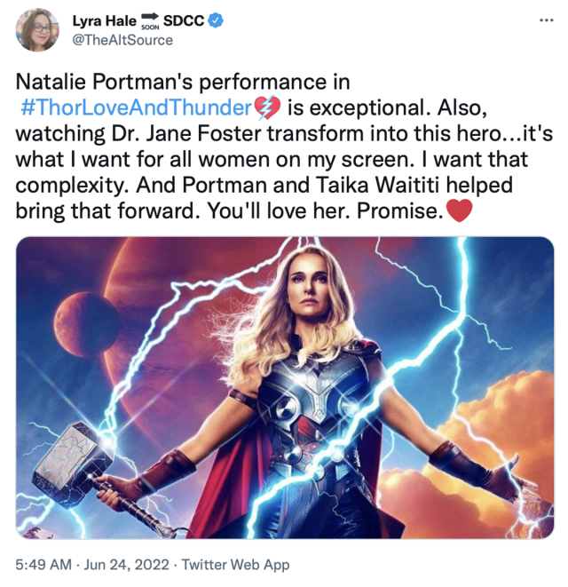 Thor: Love and Thunder' First Reactions Praise Natalie Portman