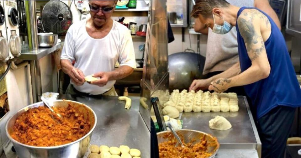 tanglin crispy puff - curry puff making