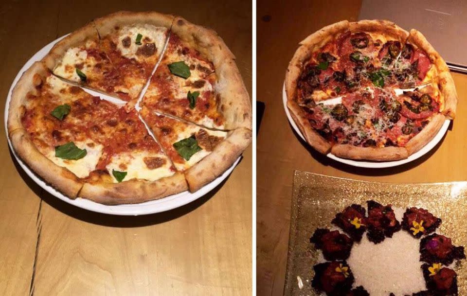 I recently tried some of the chef's signature pizzas that will be served on the night. Source: Be