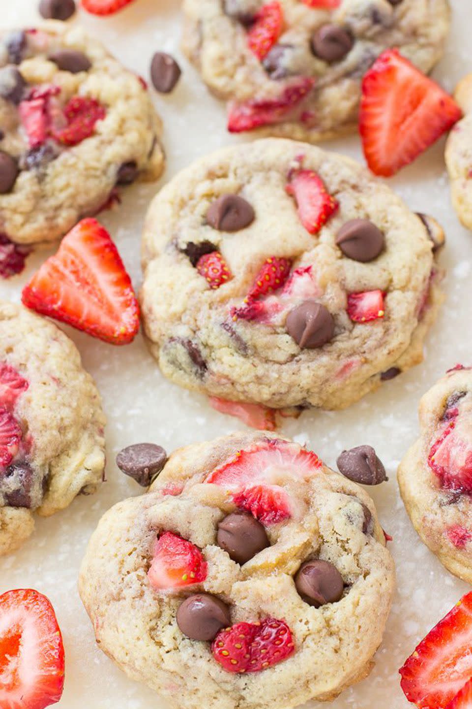 Strawberry Chocolate Chip Cookies