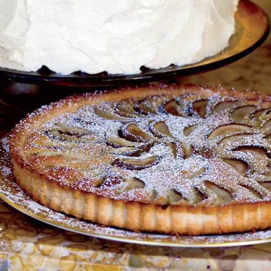 Poached Pear and Brown Butter Tart