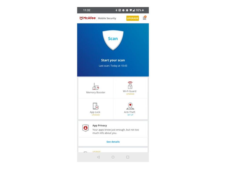 The Android version’s app privacy checker stops apps from snooping where they shouldn’t (Ian Evenden/McAfee)