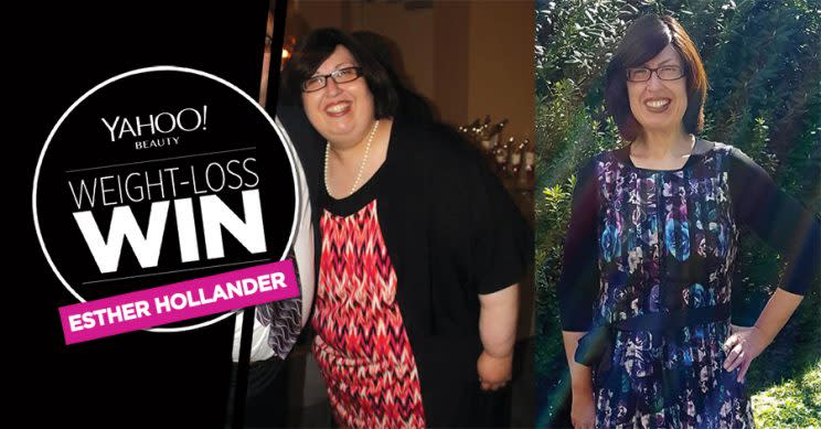 Esther Hollander lost 174 pounds.