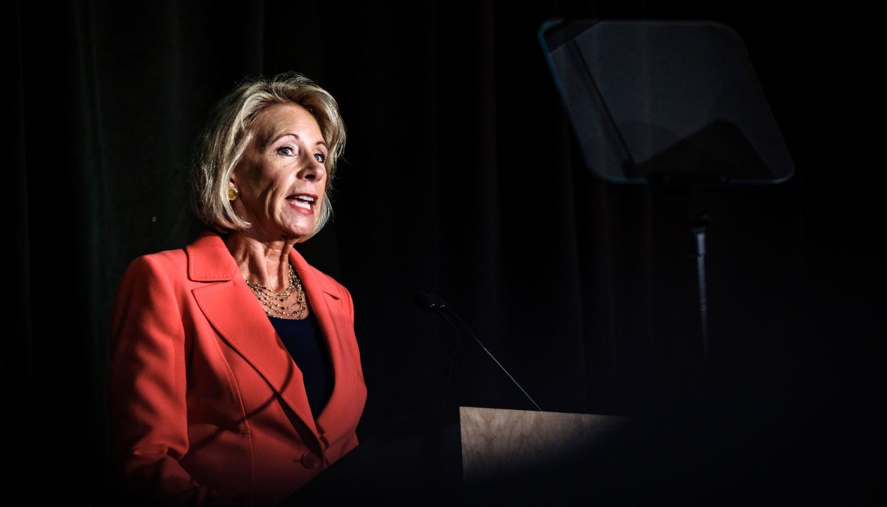Secretary of Education Betsy DeVos has targeted measures meant to protect against sex discrimination in federally funded education and activities. (Photo: J. Lawler Duggan for The Washington Post via Getty Images)