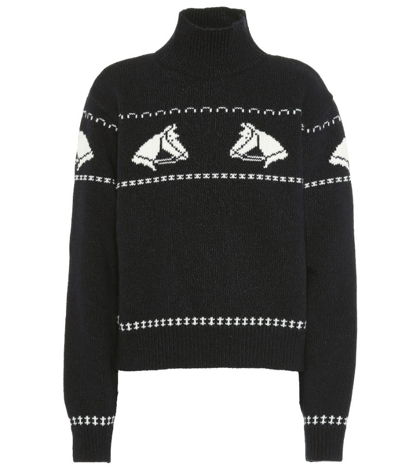 ALEXACHUNG Wool Turtleneck Sweater