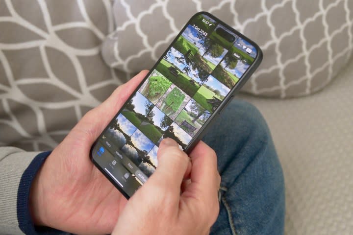 The Apple iPhone 15 Plus's gallery app.