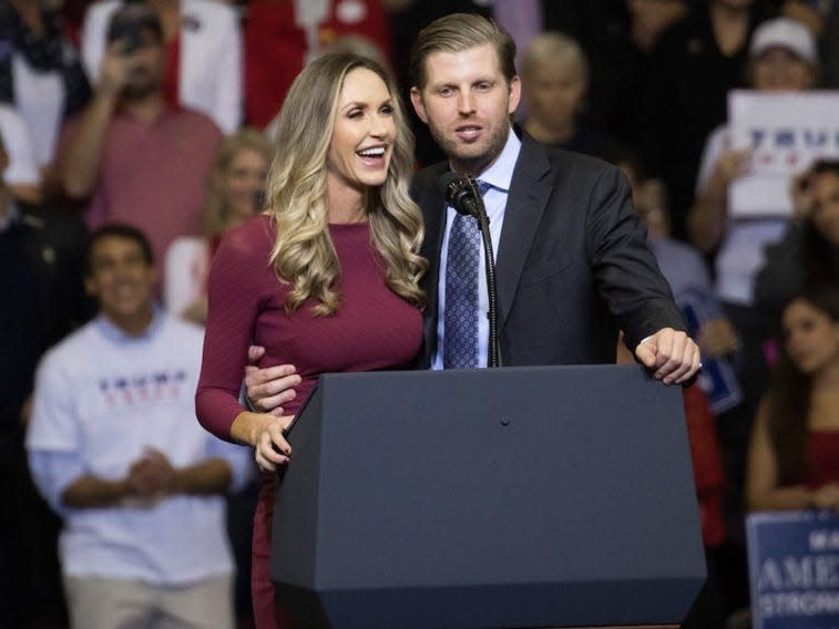 Eric and Lara Trump.