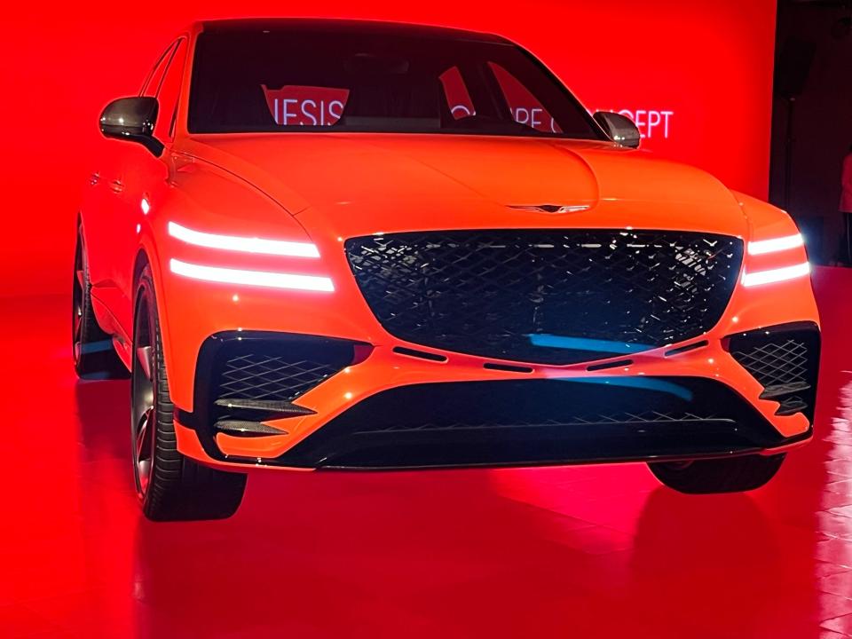 Genesis's GV80 coupe concept drew attention at the New York auto show.
