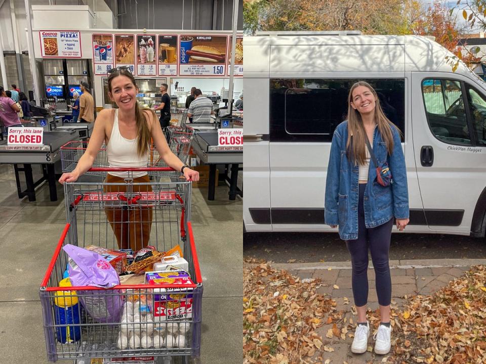 Business Insider's author shopped at Costco before a a two-week road trip in a campervan.