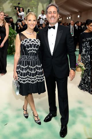 <p>Dimitrios Kambouris/Getty</p> Jessica Seinfeld and Jerry Seinfeld