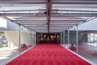 <p>Inside, a red carpet (naturally) leads to some of the exciting exhibits. </p> <p>"It matters for Los Angeles to have this film museum," Tom Hanks told press at a preview prior to the venue's grand opening. "We all know that films are made everywhere in the world, and they are wonderful films. And there are other cities with film museums, but with all due respect in a place like Los Angeles, created by the Motion Picture Academy, this museum has really got to be the Parthenon of such places."</p>