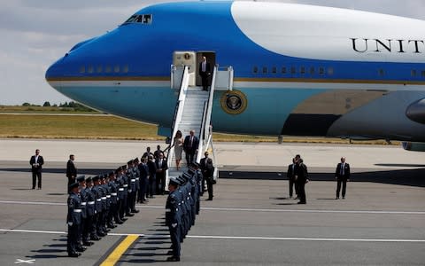 The current planes first came into use for President George H W Bush - making them more than 30 years old.   - Credit: Reuters