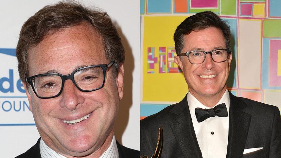 Stephen Colbert and Bob Saget