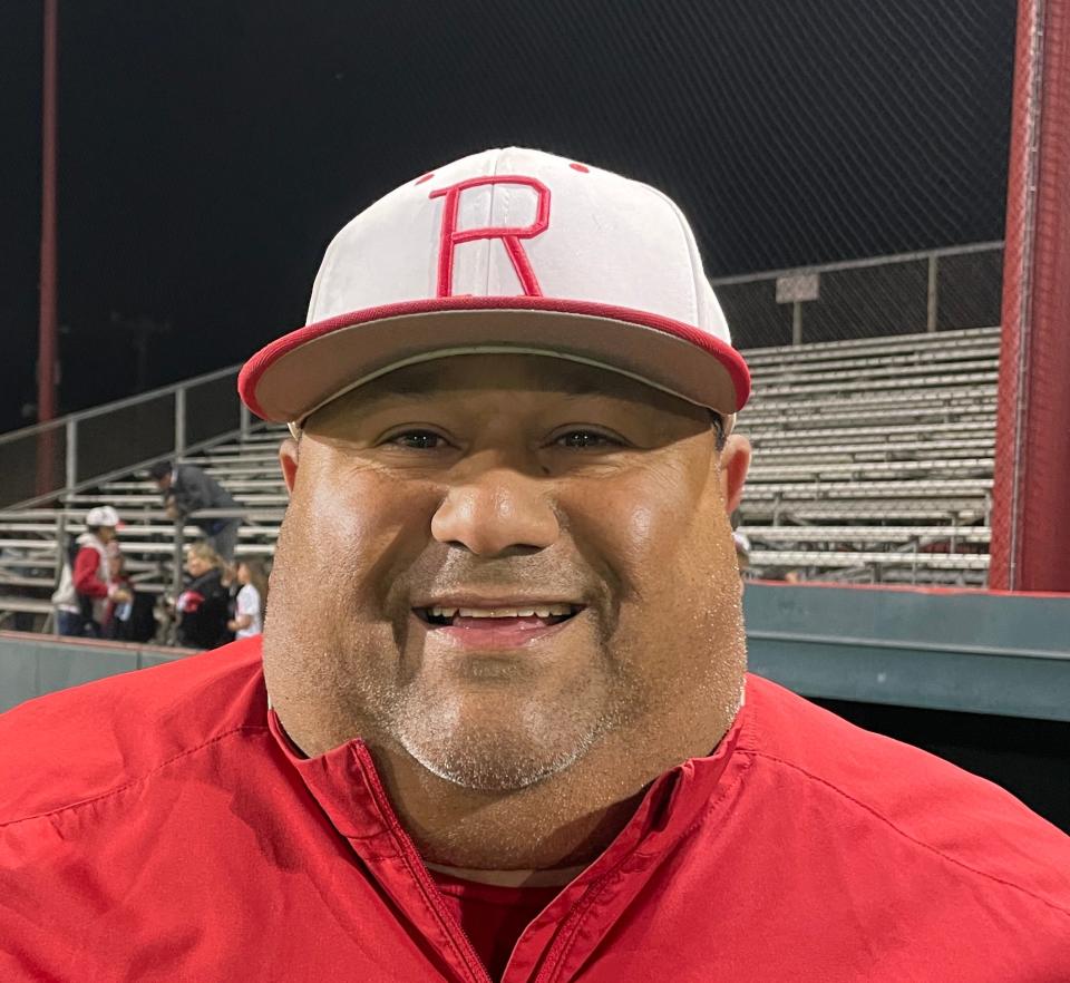 Robstown baseball coach Elias Vasquez