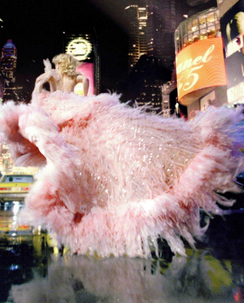 <p>Rubenstein points out that Baz Luhurmann, fresh off of Moulin Rouge, enlisted his star, Nicole Kidman, for this three minute, $30 million dollar commercial. The star wore a Chanel dress that was comprised of 140 meters of silk tulle, 10 meters of silk organza, 250 ostrich feathers, and 2,000 silver crystals that that took 10 couture seamstresses 700 hours to make. <i>Photo: Baz Luhrmann / Chanel </i></p>