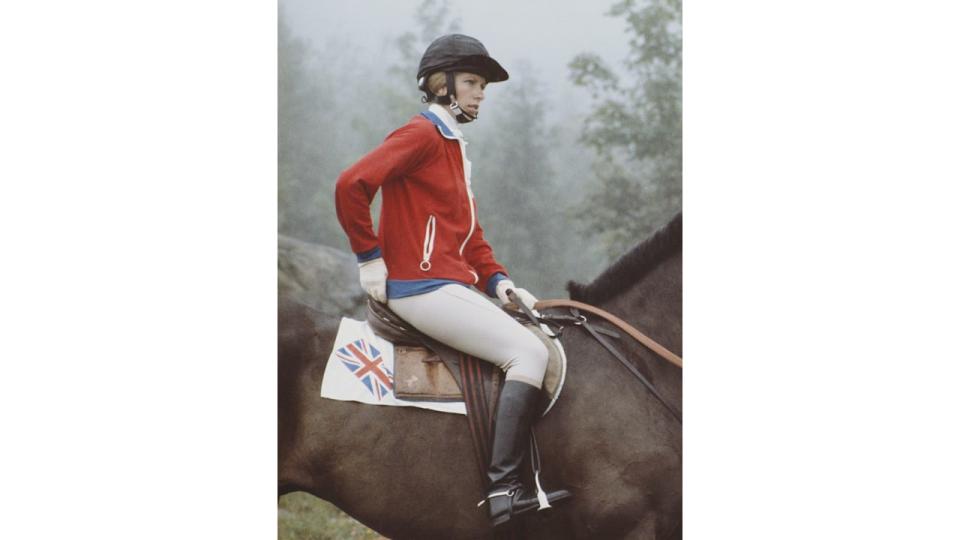 HRH Princess Anne, The Princess Royal aboard Goodwill during the Mixed Three-Day Event Team Cross-Country at the XXI Olympic Summer Games on 24 July 1976