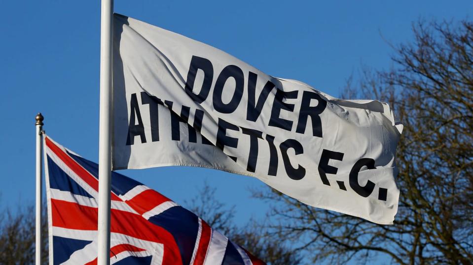 A Dover Athletic flag Credit: PA Images