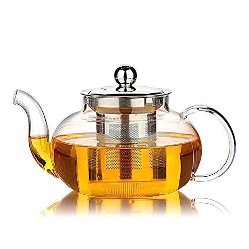 Glass Teapot with Stainless Steel Infuser