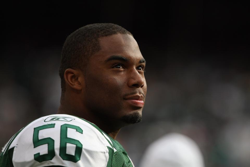 Vernon Gholston was taken sixth by the Jets in the 2008 NFL draft, and never recorded a single sack. (AP)