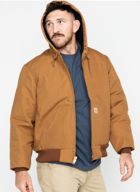 Cowboy Clothes, Carhartt-Quilted-Flannel-Lined-Duck-Active-Jacket