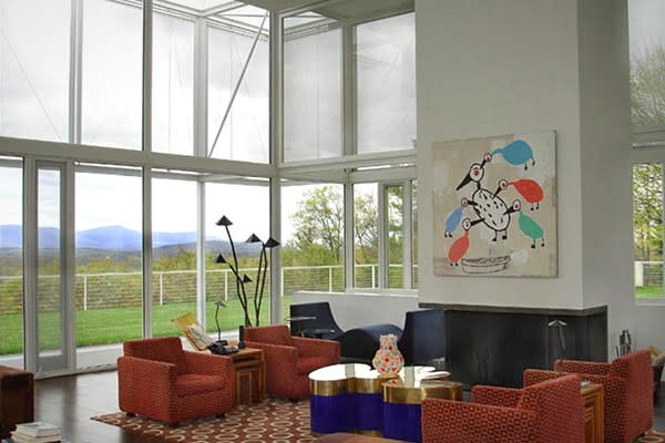 <b>Taghkanic House, by Tom Phifer; New York</b> The above-ground glass living area allows 360-degree views of the surrounding Hudson Valley and the Catskill Mountains. Phifer designed another glass structure, Fishers Island House, for a client who wanted to sit in his house and look at his garden and his art at the same time, according to Dwell magazine.