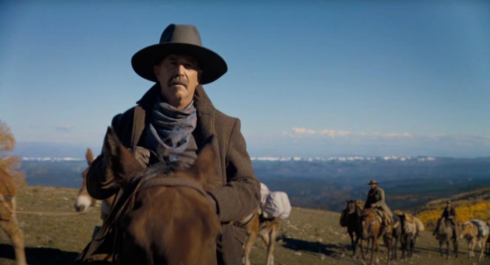 Kevin Costner’s son Hayes made his acting debut with his dad on Monday when a trailer for the first part of the Western epic “Horizon: An American Saga” was released. YouTube/Warner Bros. Pictures