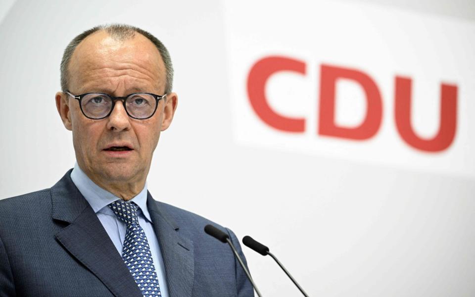 Friedrich Merz, leader of Germany's Christian Democratic Union - TOBIAS SCHWARZ/AFP