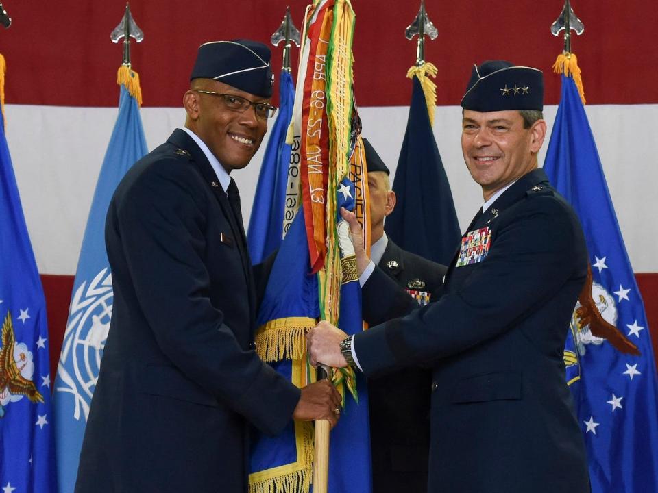 Air Force Charles Brown Kenneth Wilsbach change of command