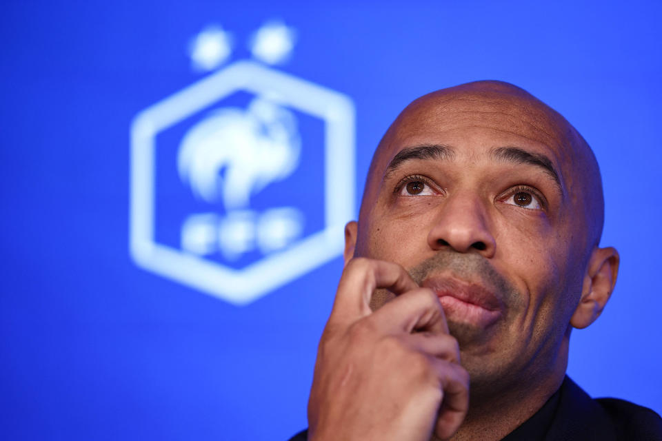 Le sélectionneur de l’Équipe de France aux Jeux Olympique, Thierry Henry.