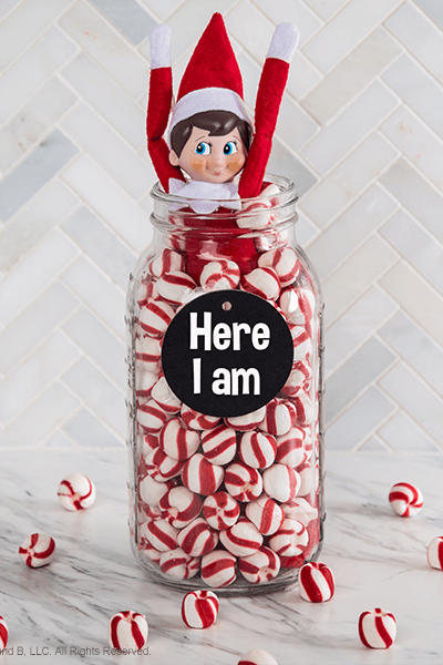 34) Peppermint Candies Elf Idea