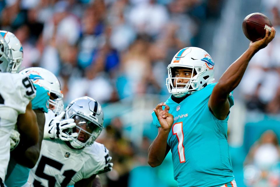 The Miami Dolphins have the highest win probability of any NFL team in NFL Week 11. They are given more than a 90% chance to beat the Las Vegas Raiders.