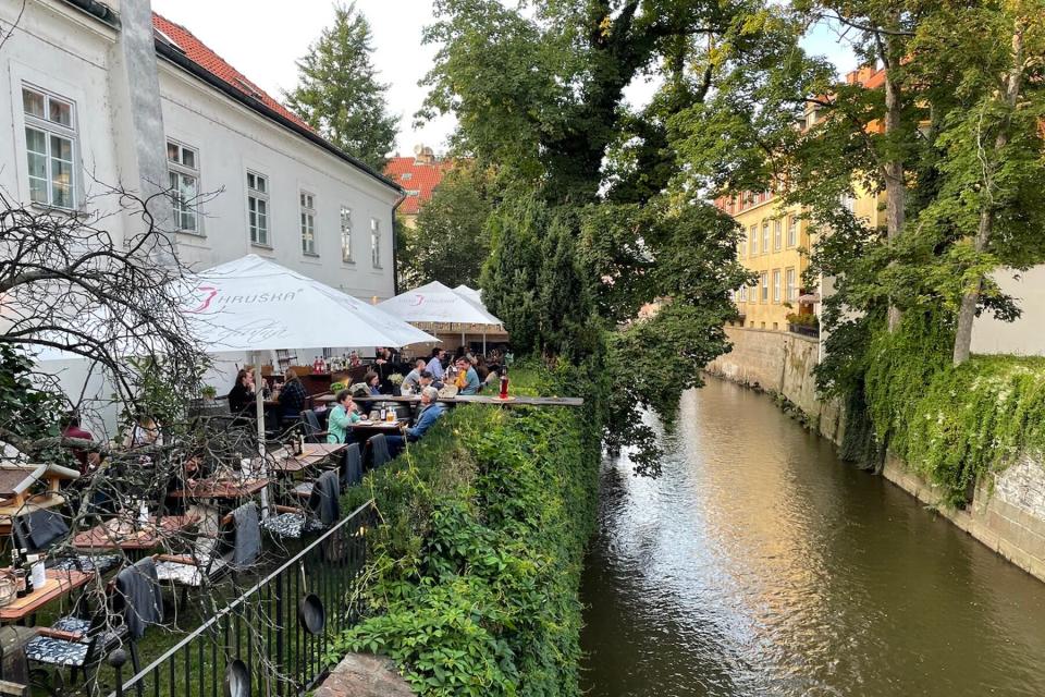 City scenes from Prague during Covid-19 pandemic