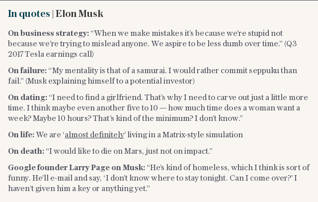 In quotes | Elon Musk