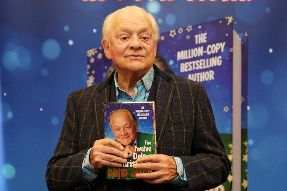 Sir David Jason at Waterstones in London promoting his new memoir, The Twelve Dels of Christmas. Picture date: Thursday October 13, 2022.