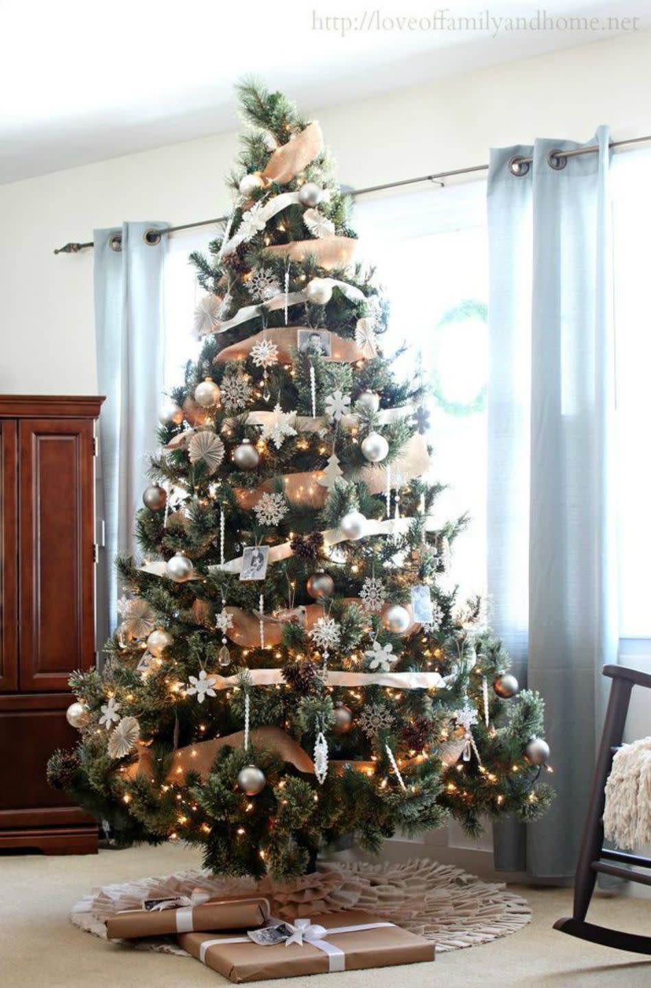 58) Rustic Glam Christmas Tree