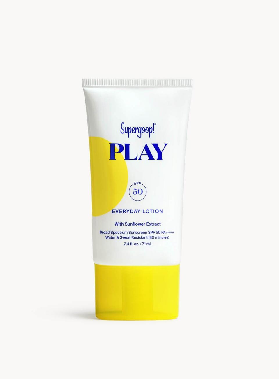 <p><a href="https://go.redirectingat.com?id=74968X1596630&url=https%3A%2F%2Fsupergoop.com%2Fproducts%2Feveryday-sunscreen&sref=https%3A%2F%2Fwww.menshealth.com%2Fgrooming%2Fg32581649%2Fbest-reef-safe-sunscreen%2F" rel="nofollow noopener" target="_blank" data-ylk="slk:Shop Now;elm:context_link;itc:0;sec:content-canvas" class="link ">Shop Now</a></p><p>PLAY 100% Mineral Lotion SPF 50 Sunscreen</p><p>$12.00</p><p>supergoop.com</p>