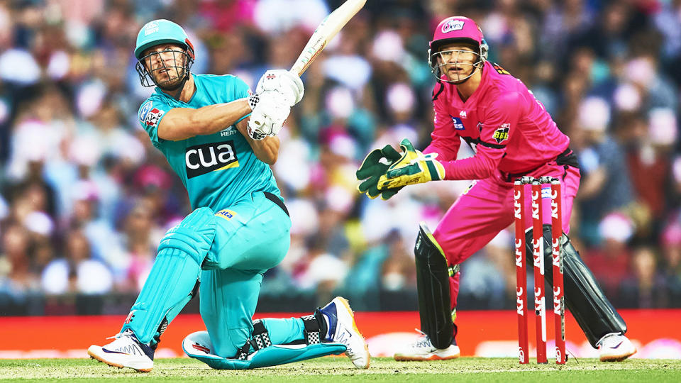 Chris Lynn, pictured here in action against the Sydney Sixers.