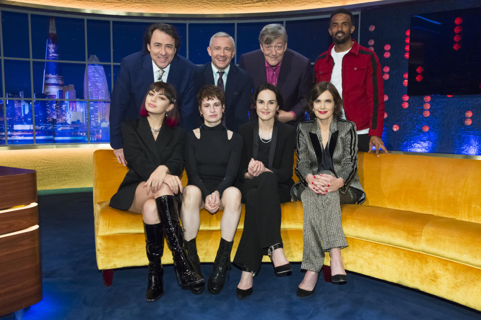 . Jonathan Ross and Stephen Fry, Michelle Dockery, ElizabethMcGovern, Martin Freeman, Craig David, Charli XCX, Christine and the Queens.  EMBARGOED UNTIL 00.01 FRIDAY 13th SEPTEMBER 2019.