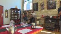 Tea blowing competitions open Amsterdam Tea Room in Winnipeg