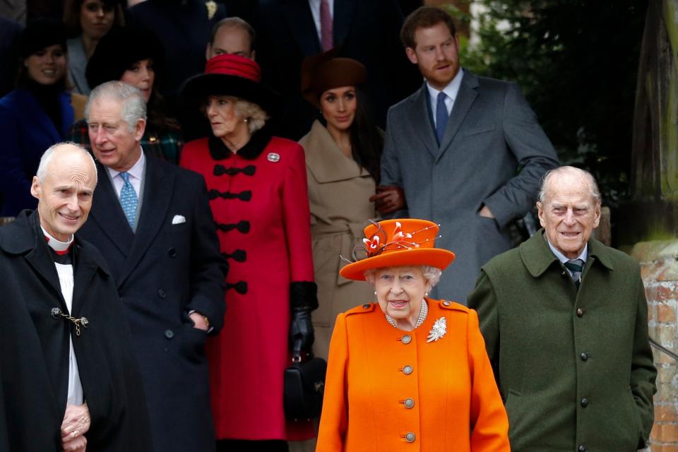 Members of the royal family over Christmas (AFP via Getty Images)